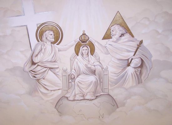 malowidło w prezbiterium parafia Lisów