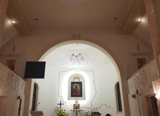 podświetlenie Ołtarza w parafii Lisów