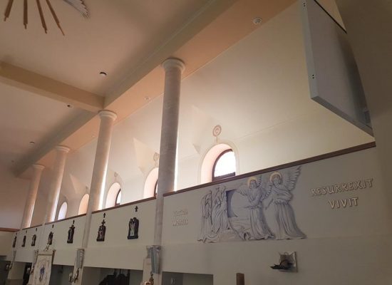 widok kościoła po malowaniu